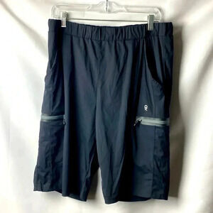 LITTLE DONKEY ANDY MENS SIZE XL BLACK SHORTS MULTI POCKETS CLEAN